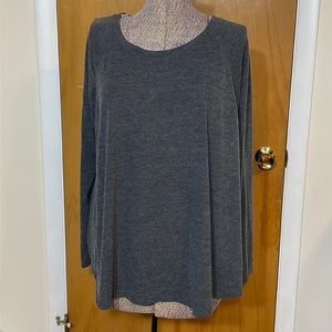 Tommy Hilfiger Sport Womens XL Gray Long Sleeve Shirt Stretchy